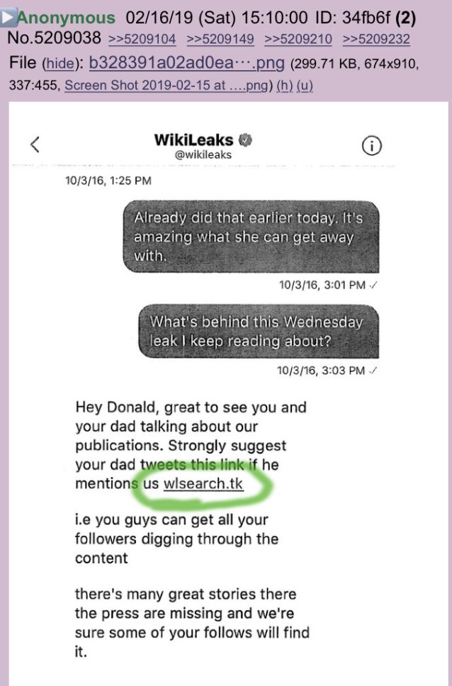 1. Reminder - DJT Jr released his comms with wiki and comfirmed Seth Rich was leaker - media never reported on it!! Anon notable!! #QAnon  @realDonaldTrump