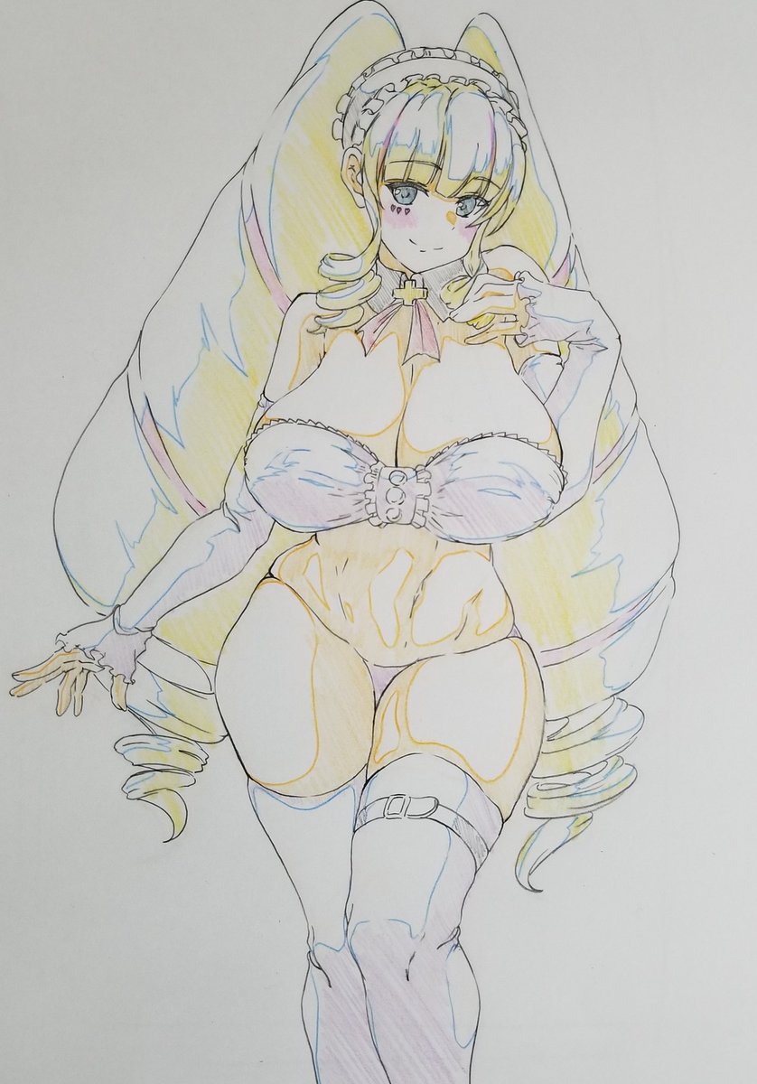 あさせさんのフィギュア
どちゃシコボディだったな～という落書きw

………でもあのフィギュアいいな…
#DWU_ART 