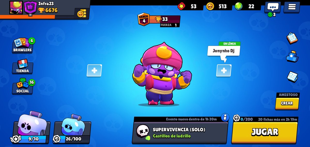 Hey que tal chicos
Después de habrir tantas cajas por fin lo tengo y es increíble
#BrawlStars