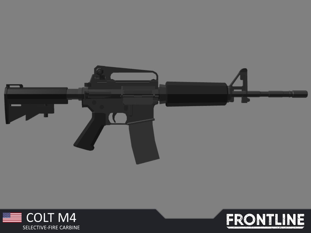 Trihex Studios On Twitter Colt M4 For Frontline Roblox - m4 gun model roblox