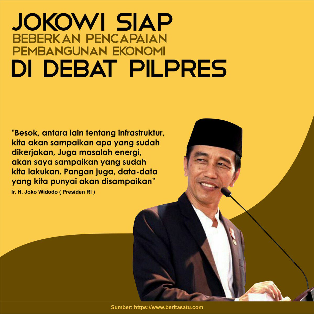 GegarTanata's tweet photo. Assalamu'alaikum, selamat pagi gaes.. Siap-siap mengikuti Debat Pilpres Ke 2 ya, dengan tema Infrastruktur, Energi, Pangan dan Lingkungan Hidup. Jadilah pemilih cerdas, simaklah Debat dengan saksama. https://t.co/1sEOp5jHfU