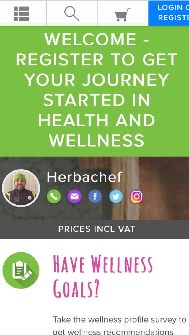 CliveHerbachef's tweet photo. Check out my new website try the new wellness profile and check out the products.
You might even see some offers    #herbalife #website #checkitout https://t.co/O3lLSe73BS