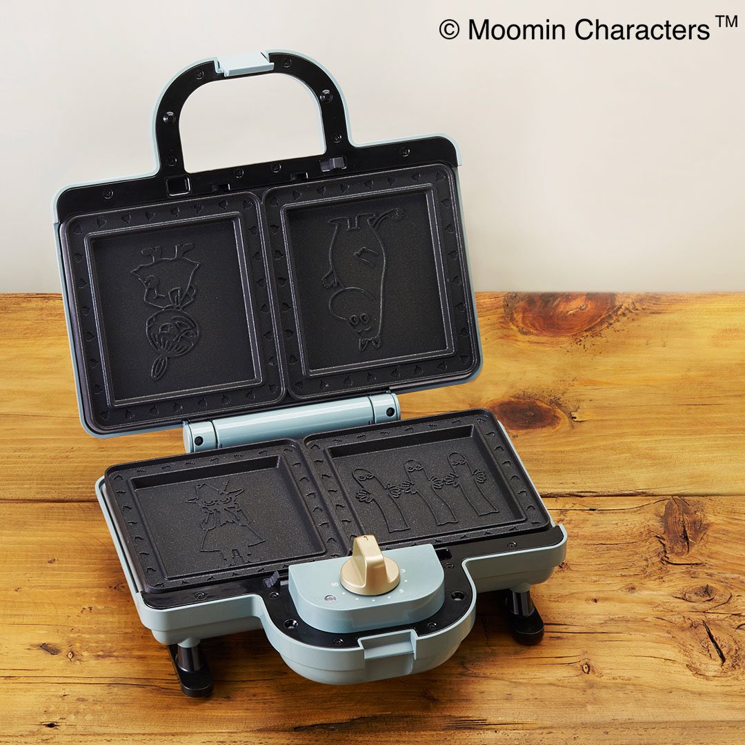 ワンズテラス على تويتر ムーミンたちの焼き目が付けられる ホットサンドメーカー は忙しい朝にも大活躍 パンケーキなどがキャラクターの形に焼きあがるプレート付き Moomin ムーミン リトルミイ スナフキン ニョロニョロ Bruno 朝食 Onesterrace ワンズ