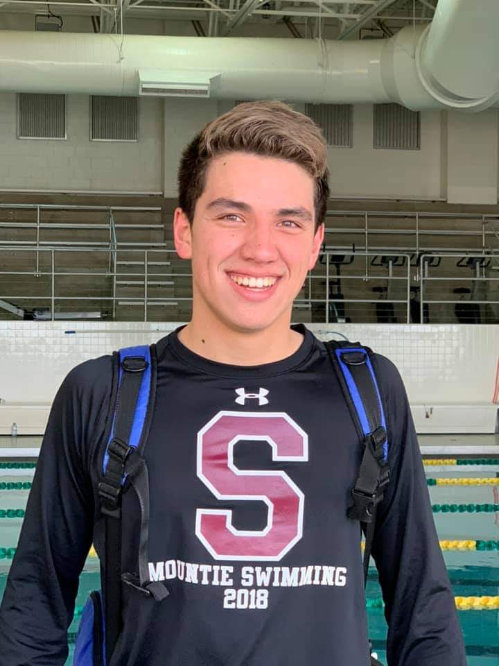 Congrats to Adam Deemer on breaking the school record today in the 200 Individual relay with a time of 2:02.98!!