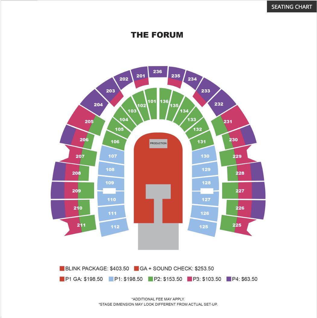 Blackpink Hamilton Seating Chart