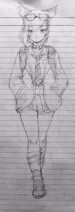 昨日シャーペンで描いたやつ 