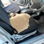 これは悲報wなぜか車内に玄米が散乱しているのだがw