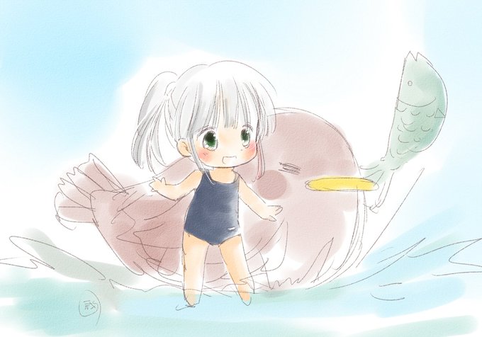 水浴びのtwitterイラスト検索結果 古い順
