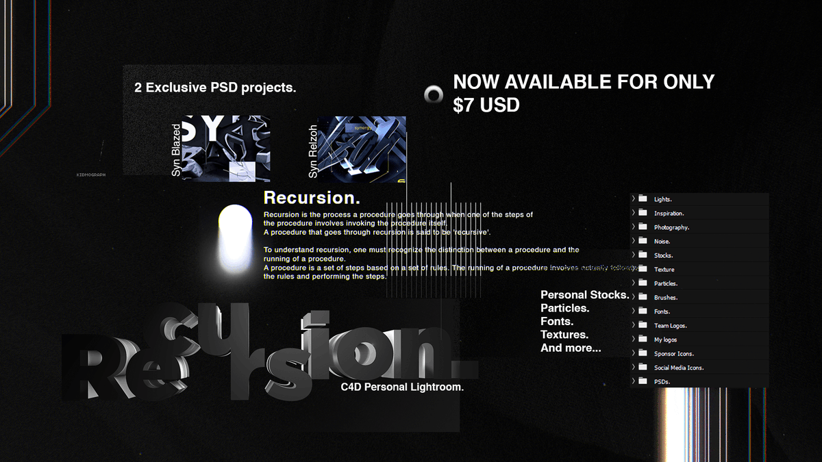 Recursion.
Now Available!

Send me a direct message to buy it!
Every 15 RTs I will give a copy!