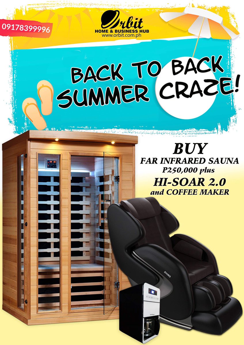 Orbit_ph's tweet image. Make more fun on your summer adventure. After your exciting and stressful activities you can now DETOX &amp;amp; RELAX at HOME.

Take it as an advantage pay LESSER and  get BIGGER benefits.