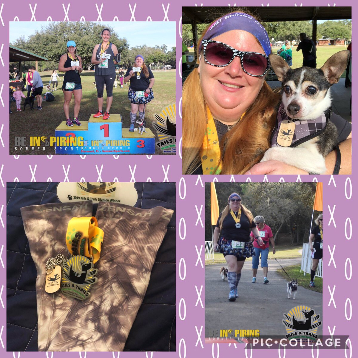 Today I did the Tails and Trails 5K and the 1 mile Doggy Dash with my tiny girl Belle! I grabbed my favorite go to Zensah Sleeves and they helped carry me right to a 3rd Place finish in my age group!!! @zensah #zensahcompressionsleeves #zensahambassador