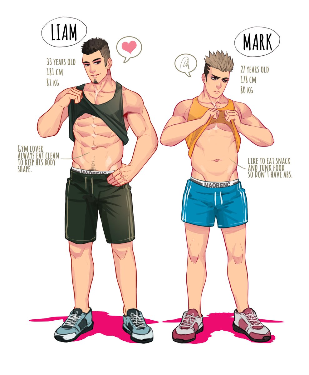 Maorenc_CWT66兩天J18 on X: Character intro #oc #gaycouple  t.co7acpZdrsRI  X