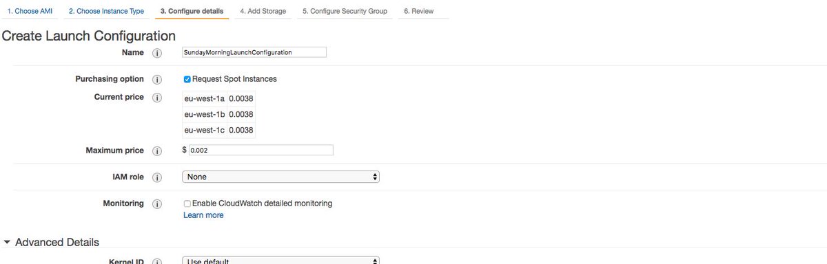 Ozdemircili's tweet image. I am especially frugal on Sunday mornings! #aws #awsspotinstances #ec2