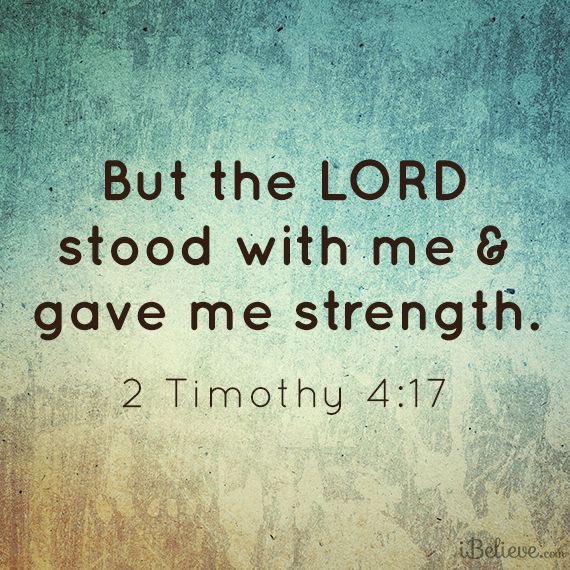 The Lord stands with us.