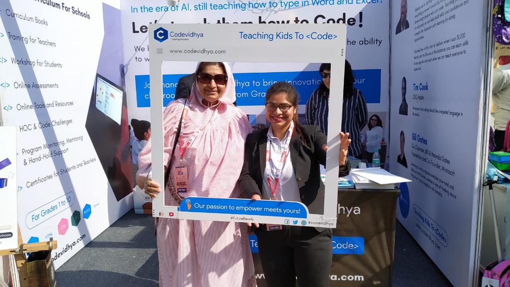 codevidhya's tweet photo. #Scoonews as Exhibitor at this amazing 2 day conference on #OurChildrenOurFuture held at City Palace, Jaipur.
#Codevidhya #TeachingKidsToCode #CodingCurriculumForSchools #Education #Schools #Code #Creators #Innovation #21CenturySkills #STEM #GiveCodeAShot https://t.co/eI0rORAElL https://t.co/P040REyRQ7