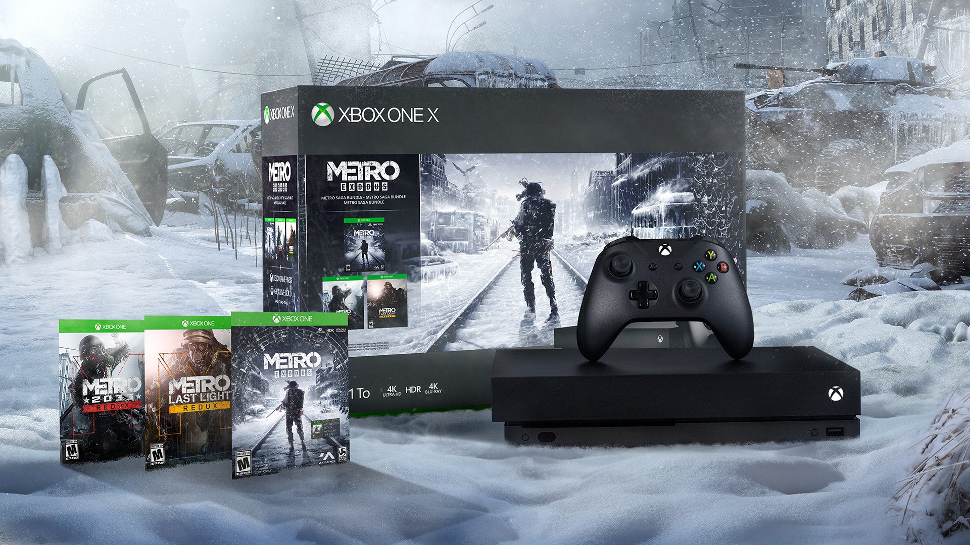 Xbox on Twitter: "Grab the #Xbox One X Metro Saga Bundle and play the whole  story, including #MetroExodus. For a limited time save $50 on all Xbox One  bundles: https://t.co/FUFB5uLy48 https://t.co/W87PbhvykM" /