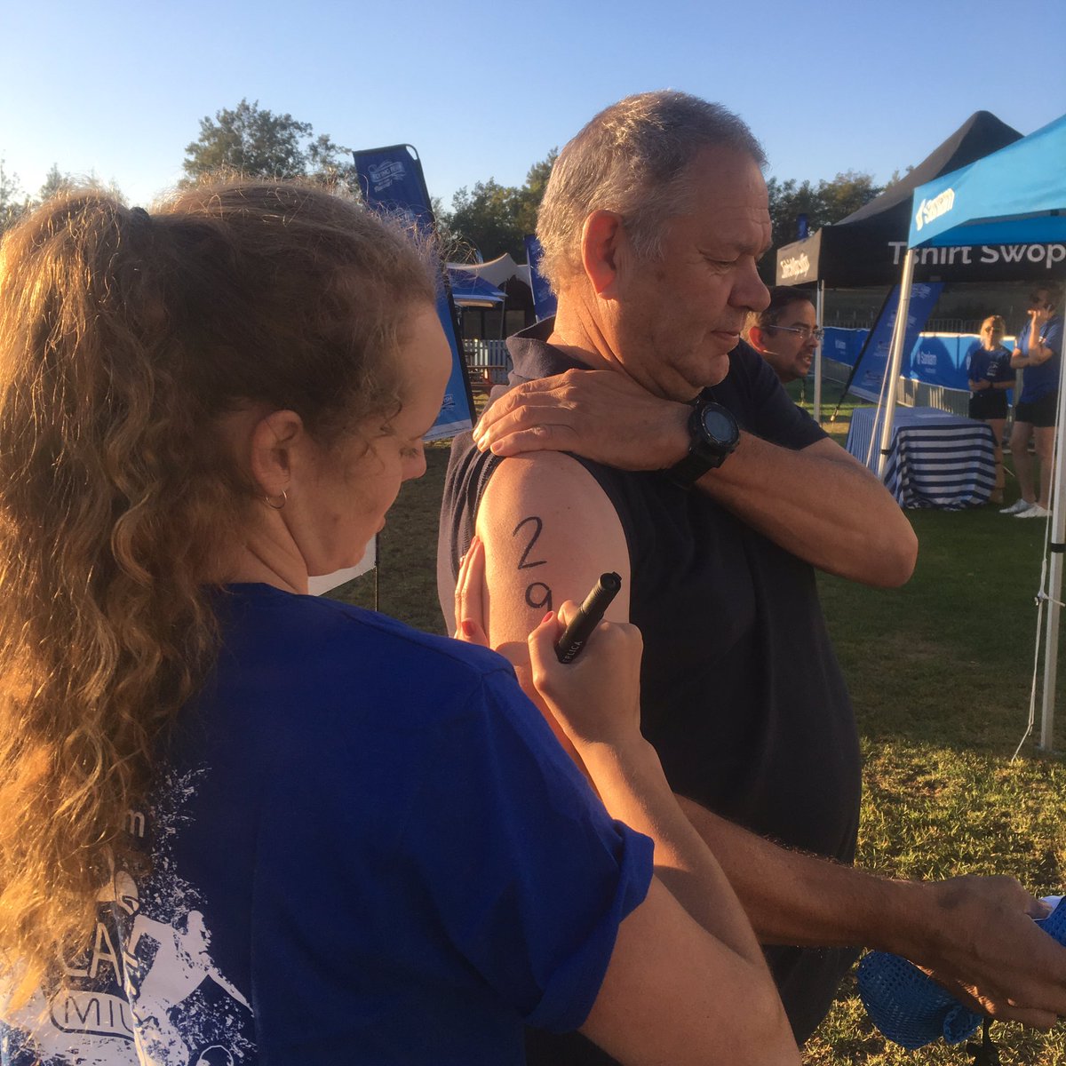 Make sure the life guard sees you out in the water! Get body marked outside of the Race Pack Collection tent by our friendly staff before your race. 

#CapeMile