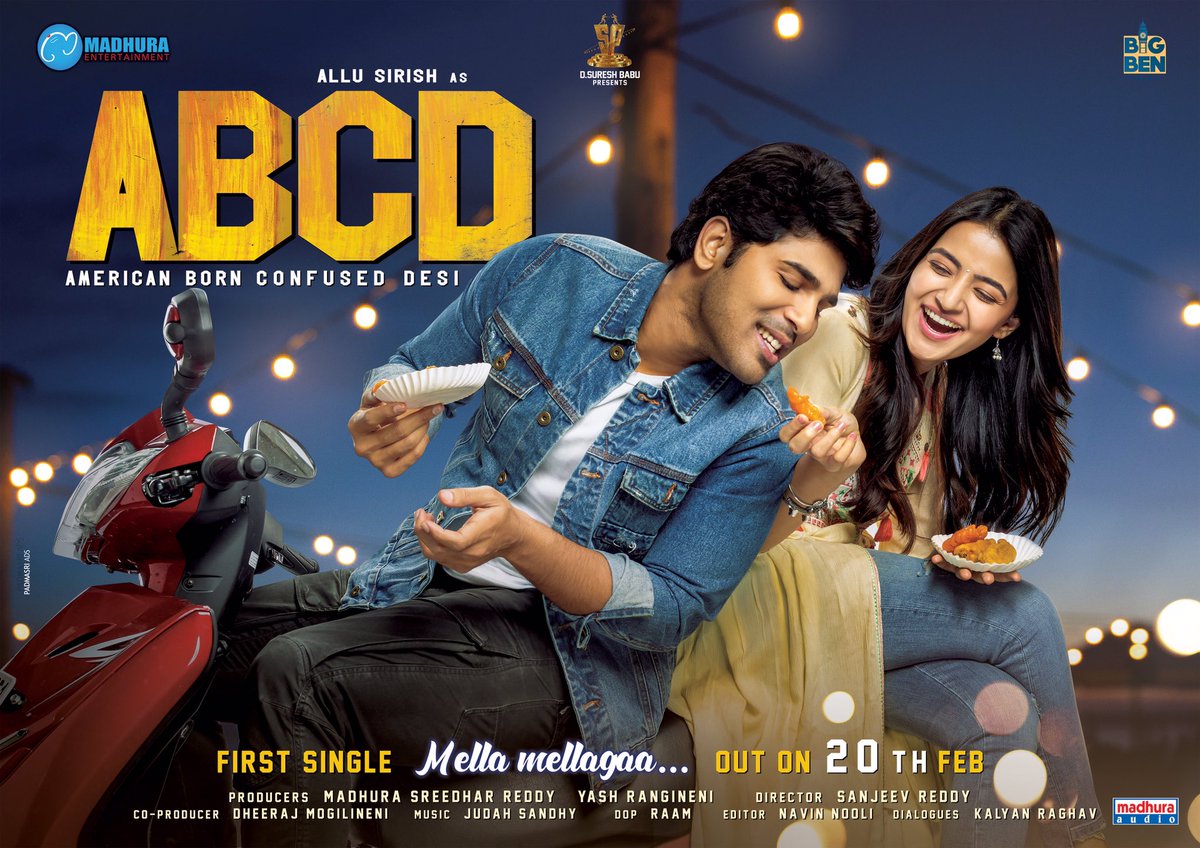 First single "Mella Mellaga" from our movie #ABCD will be out on ...