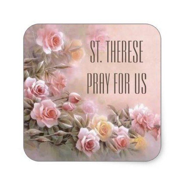 RosesShoppe's tweet photo. Pink Rose Floral Bouquet Saint Therese Square Sticker - flower gifts floral flowers diy #traditionalcatholic #sttherese #showerofrosesshoppe #catholicism #saints #catholicstickers #showerofroses #littleflower #saint #catholicsaints https://t.co/PJgu6Saum6 https://t.co/yEaLhFtiMR