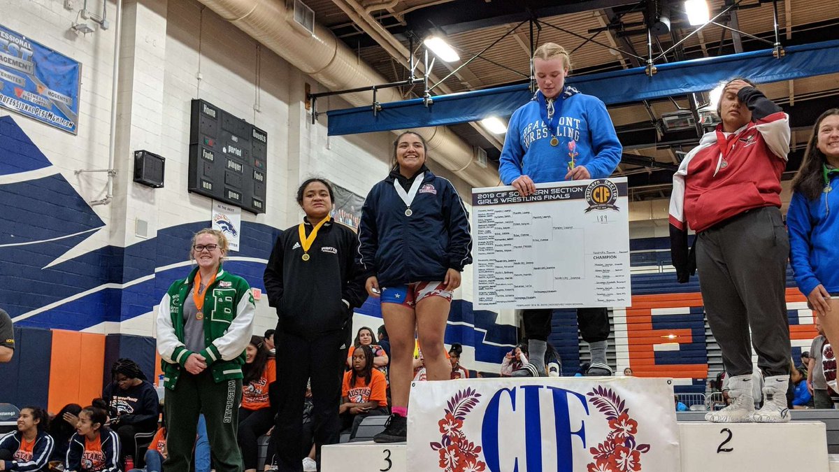 Congratulations to Patriot Wrestler, Melissa Moreno, for finishing 3rd at CIF Individuals. She's also qualified for State. Great job Melissa! @BeckmanHS @BHSPatriots