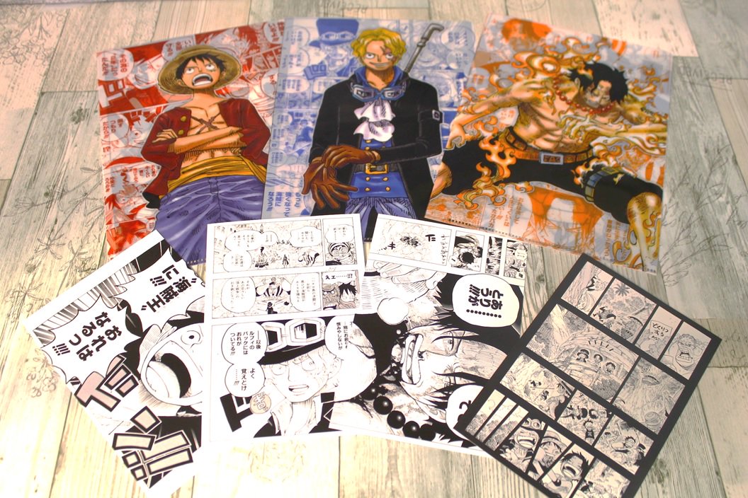 One Piece麦わらストア渋谷本店 新商品 原画商品 One Piece 三兄弟セット ルフィ エース サボ 3 000円 税 好評発売中 麦わらストア Onepiece