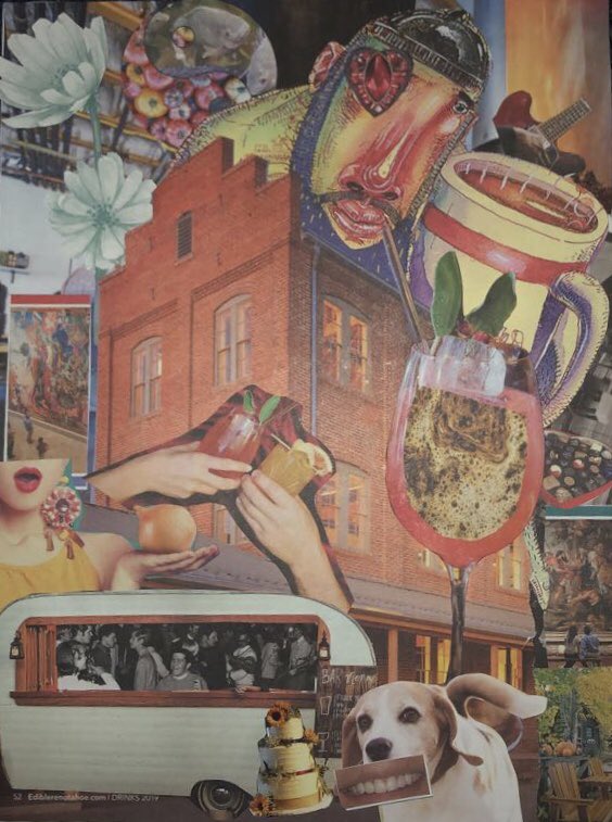 kendallrjimenez's tweet photo. trying to find different ways to be inventive// I made a fun #collage with a bunch of random magazine clippings!! #rjs108 #magazine https://t.co/HpOWs7tBKD
