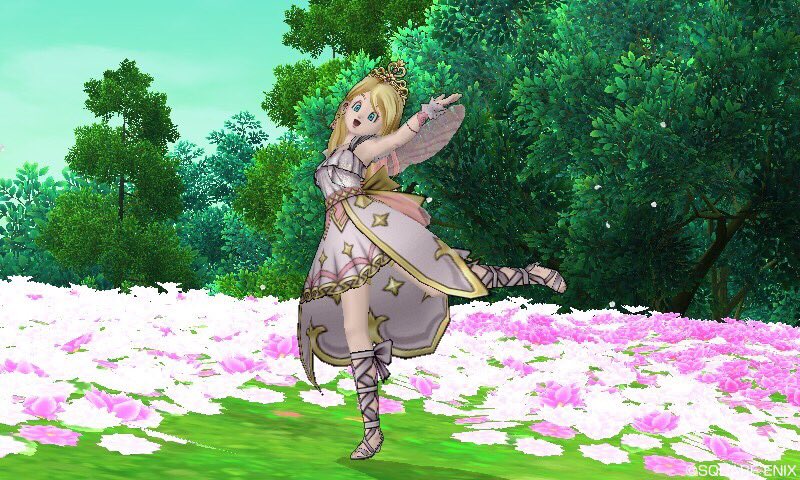 カヨリン Dq10 アスコン 美しい花畑に 愛らしい妖精の姫が舞い降りた 彼女は美しい歌声で歌い 踊りを舞い とても素晴らしい大輪の笑顔の花を咲かせた 彼女の姿をずっと見ていたい このまま時間が止まればいいのに