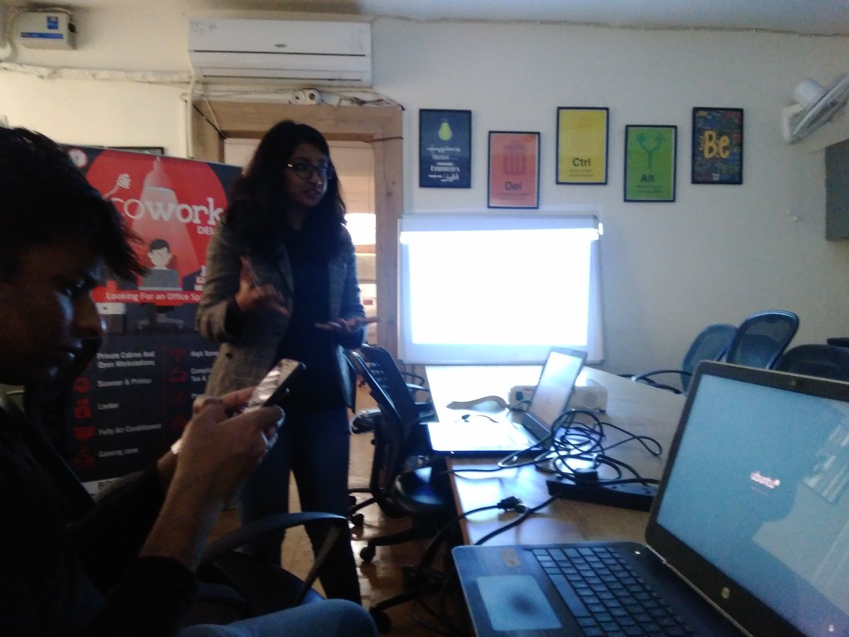 EvaProkop's tweet photo. RT @linuxchixin: Figuring out react native or flutter with Rutika Patwal! @Cowork_Delhi
#linuxchix #WomenInTech https://t.co/4b4eDQqLvJ