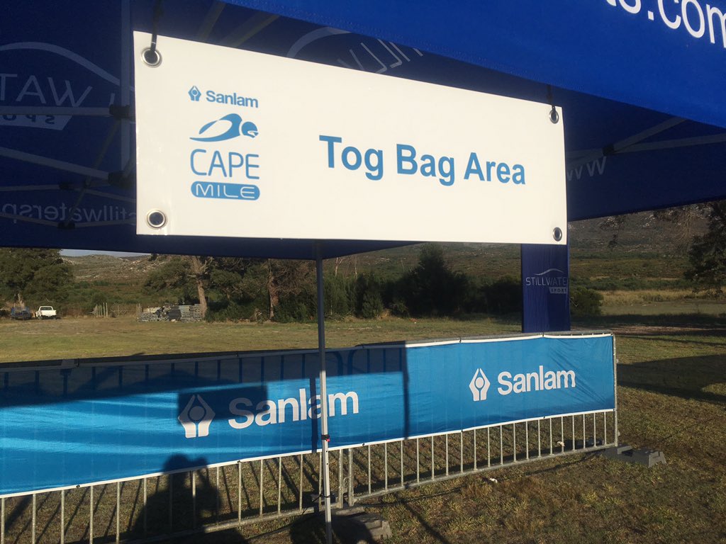 Car keys not waterproof? Don’t stress! Our free tog bag area is at your service. Drop off the things holding you back in the water before you start. 

#CapeMile