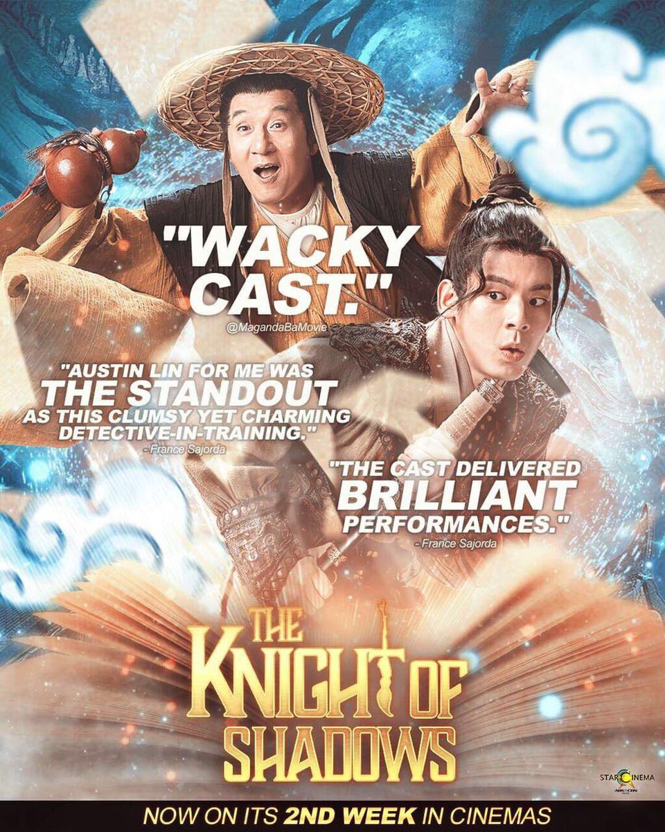 StarCinema's tweet photo. Brilliant performances from the cast! 👏 Catch Jackie Chan’s big screen comeback in #KnightOfShadows! ☯️ https://t.co/LVafl7QqZe