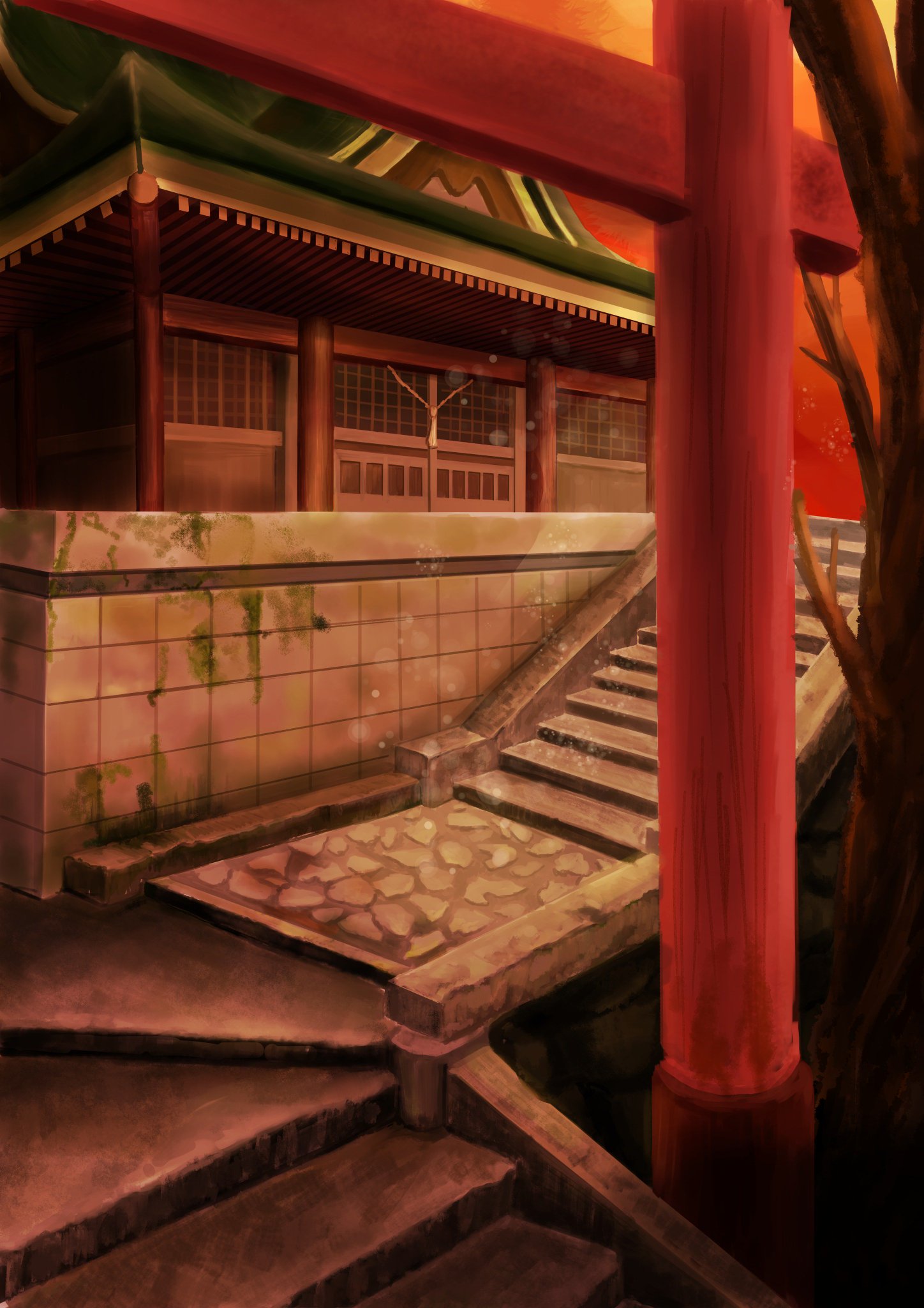 Japan Image 神社 イラスト 背景