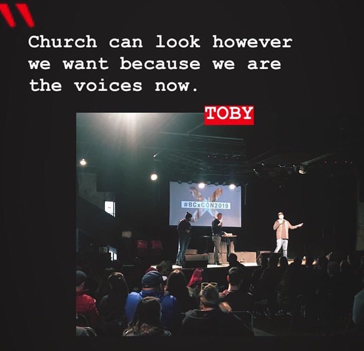 RYFONETWORK's tweet photo. The community at #BCxCon2019 is #ReimaginingChurch by embracing their voice... https://t.co/c2j07Osgqa