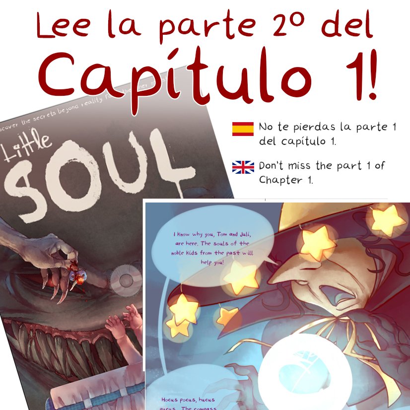 👻🇪🇸Ya está aquí la 2º parte de <a href="/LittleSOULcomic/">Little SOUL</a>. Sigue el link!
bit.ly/2GIICgl 
¿Que os parece? No olvidéis si os ha gustado apoyar el proyecto en patreon.com/Little_Soul 
💀🇬🇧In other tweet you can find the English version.