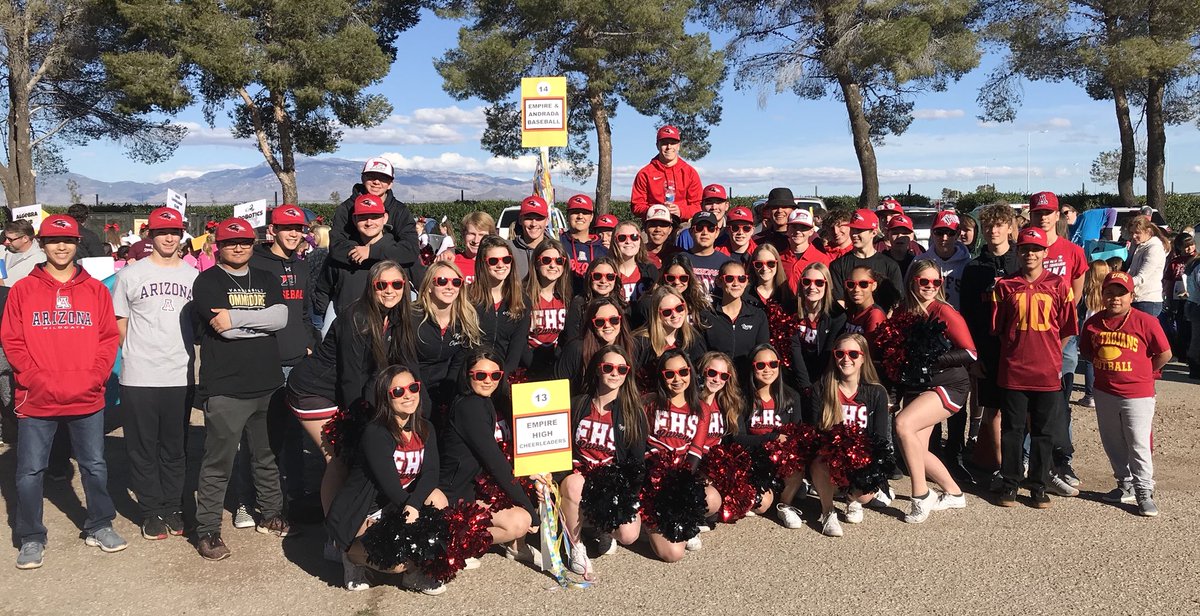 Empire HS Baseball and Empire HS Cheer Representing at #VailPrideDay #2019 #TogetherWeShine #NextLevel #OurFavoriteCollege <a href="/EmpireAthletic1/">Empire Athletics</a> <a href="/EmpireHS/">Empire High School</a> @vailschools