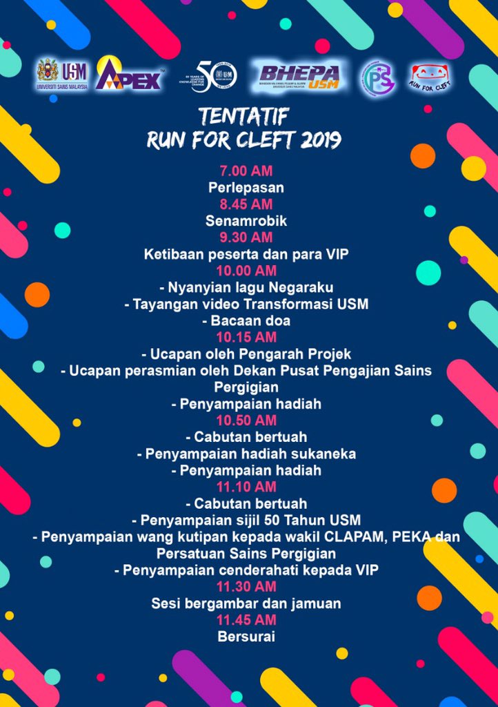 RunForCleft's tweet photo. This is the tentative for the event day, please wait until the end of the event for lucky draw🦷💗🤪🎊🎉 https://t.co/JQmisFOSCY