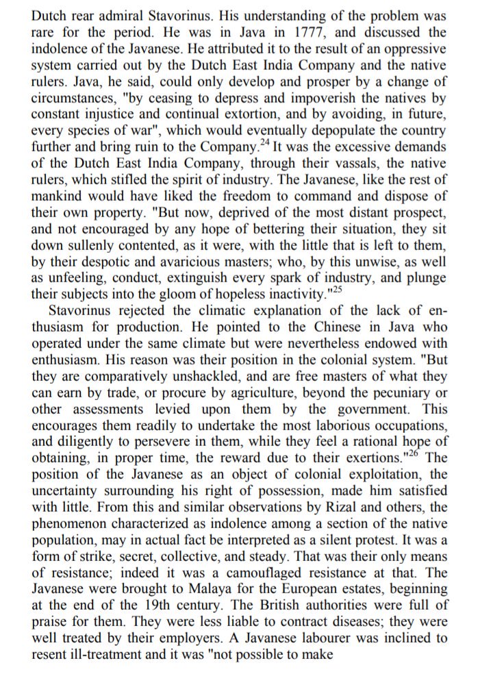 But evidently Malay aversion to colonial labour had nothing to do with modern concepts of racial pride. This also gives rise to another misconception that Chinese and Indians worked for the British because they were loyal to the colonists