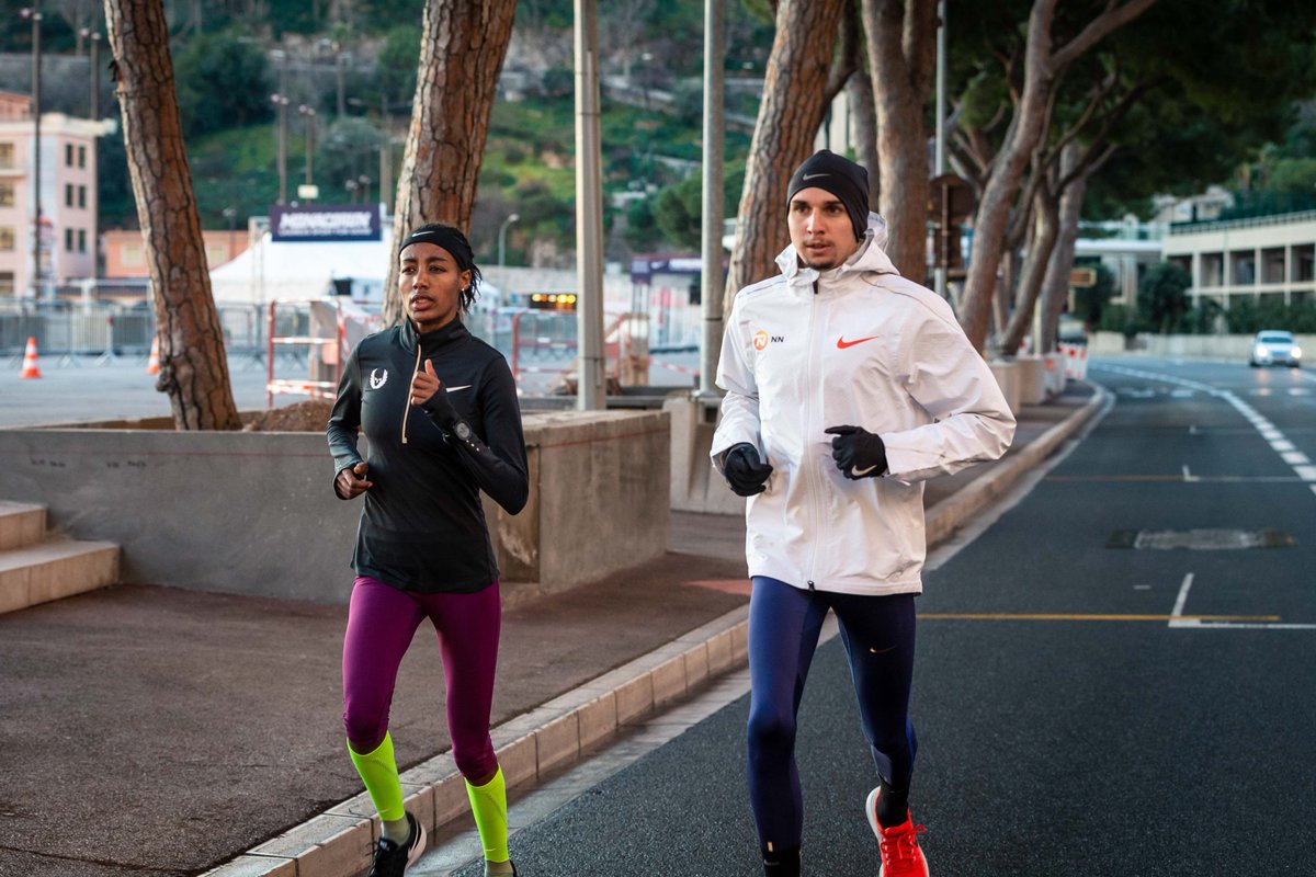 The @MonacoRun will start in 30 minutes! Head over to their Facebook page to catch the livestream! facebook.com/monaco.run Team GSC: - @SifanHassan - Julien Wanders - @LauraWeightman - Abhishek Pal - Mohamed Ali - Bram Som & Cornelius Kiplangat (PACE)