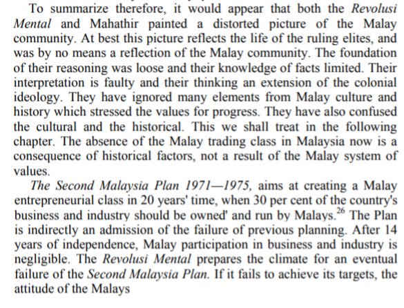 Syed Hussein rebuked Mahathir on this, saying that even the life of a Malay rice farmer isn't as simple or easy as Madey suggests. But in my opinion there is a case to be made here