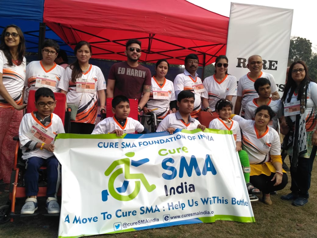 We are all extremely proud of entire Kolkata team and especially the #SpinalMuscularAtrophy  #SMAWarriors for participating in #racefor7 4 raising awareness about #rarediseases including life threatening Neuro muscular genetic disorder #SPINALMUSCULARATROPHY.