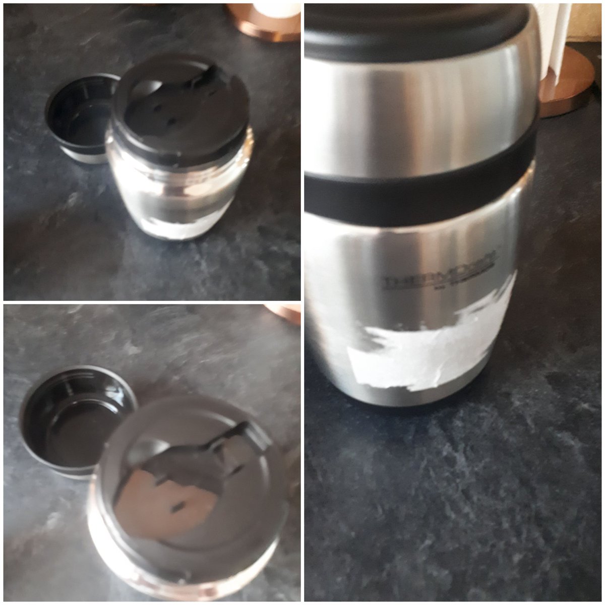 ckroydl's tweet photo. Bought this @Thermos mug yesterday from @asda didnt realise the spoon was missing and ripped off the label. Can anyone tell me how i can get sn official spoon? #help #spoon #thermos https://t.co/EK1GJEB5eL