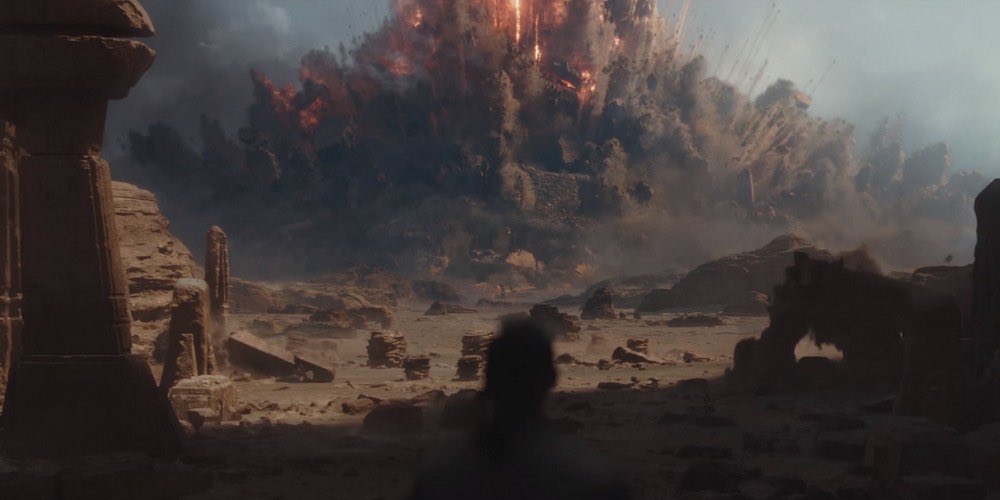 futureotforce's tweet photo. STILL OF THE DAY:
As #CassianAndor and his team of Rebels emerge from #SawGerrera’s stronghold they are confronted by the blast front of the #DeathStar’s catastrophic destruction of #JedhaCity in this scene from #StarWars #RogueOne
https://t.co/bkSE8bxJPH https://t.co/YqbsR33XRs
