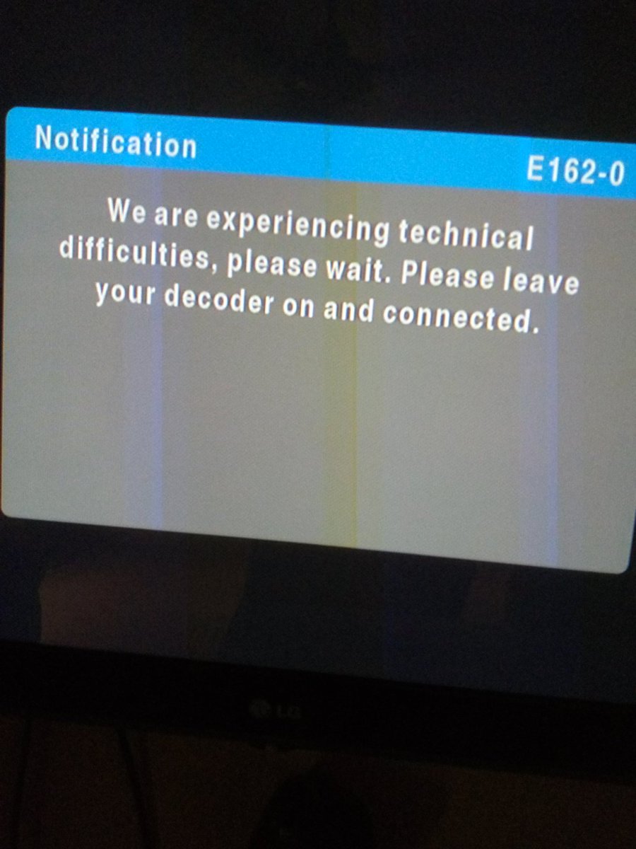 onor10's tweet photo. @DStvNg @DStvCare am seriously and truly tired of seeing this message on my screen, can you guys do something about this?Aba na this is getting out of hand, please kindly fix this https://t.co/NMrrAT5T10