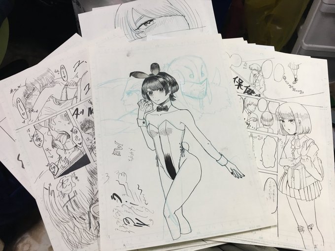 初めて描いた漫画含め、原画が大量に出て来た。 