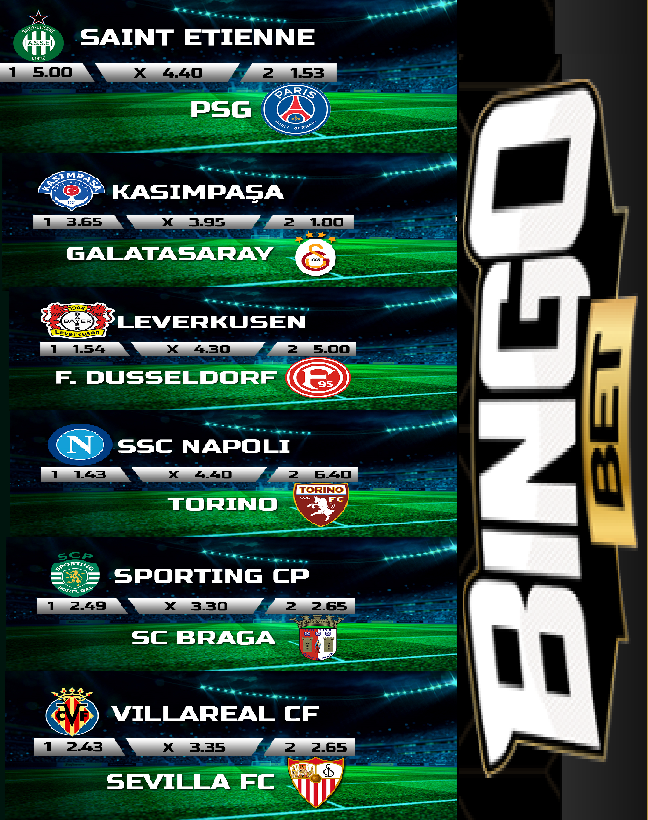 partnerx.bethub.io/imp/bingobet/1…
#saintetienne #kasımpaşa #leverkusen #sscnapoli #SportingCP #villareal
