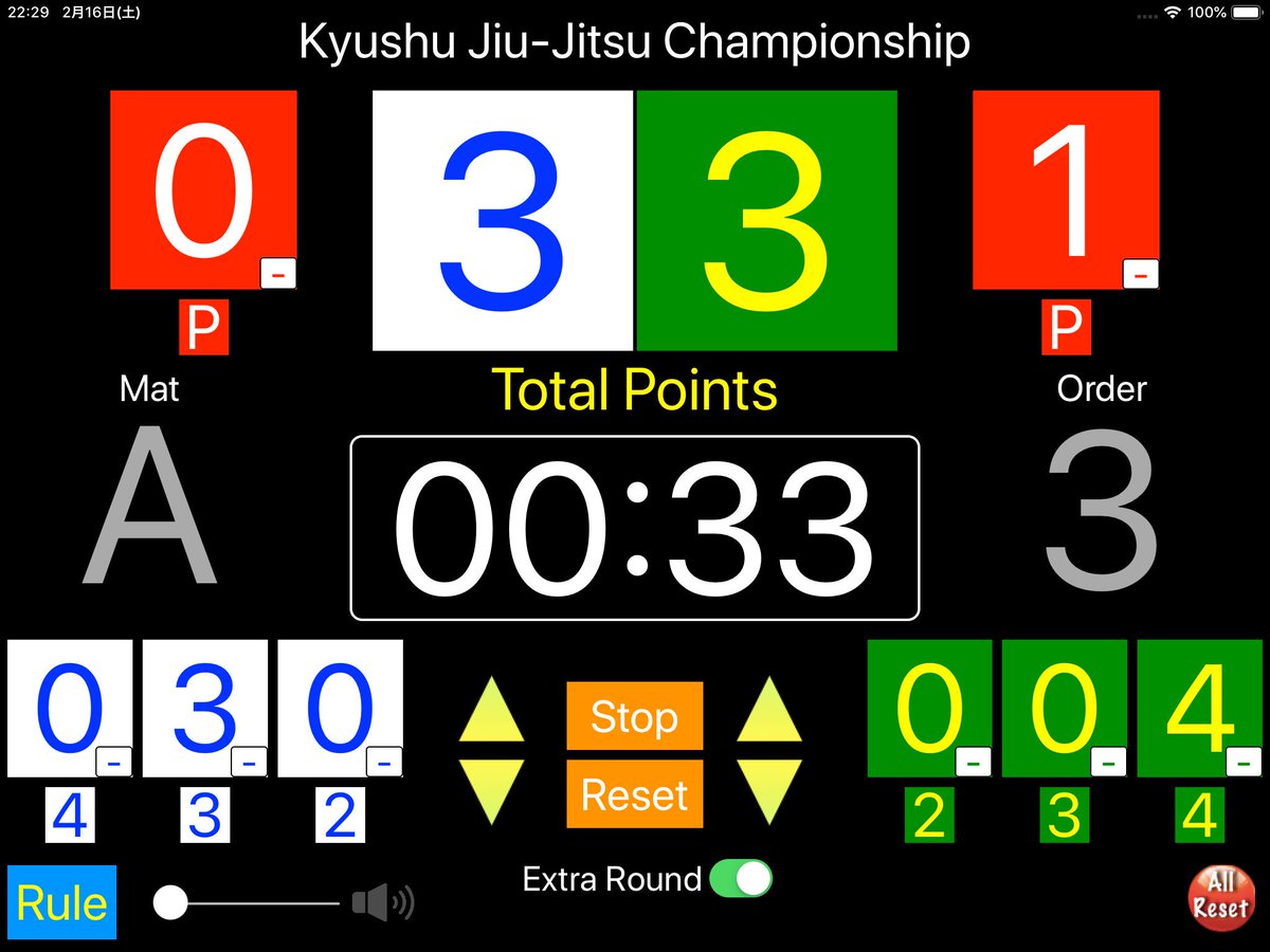 井手 智朗 Tomoro Ide على تويتر 柔術用得点板アプリ Jiu Jitsu Board 新ver リリースしました タイマー見やすくなったし音量調節できるようになったし大会名 試合マット 試合順まで表示できるようになりました 1週間後に840円 1080円に値上げ予定 Ipad専用