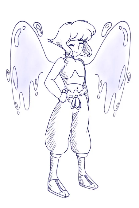Have some quick Lapis sketch ;3 (made on my phone)
#LapisLazuli #Lapis 