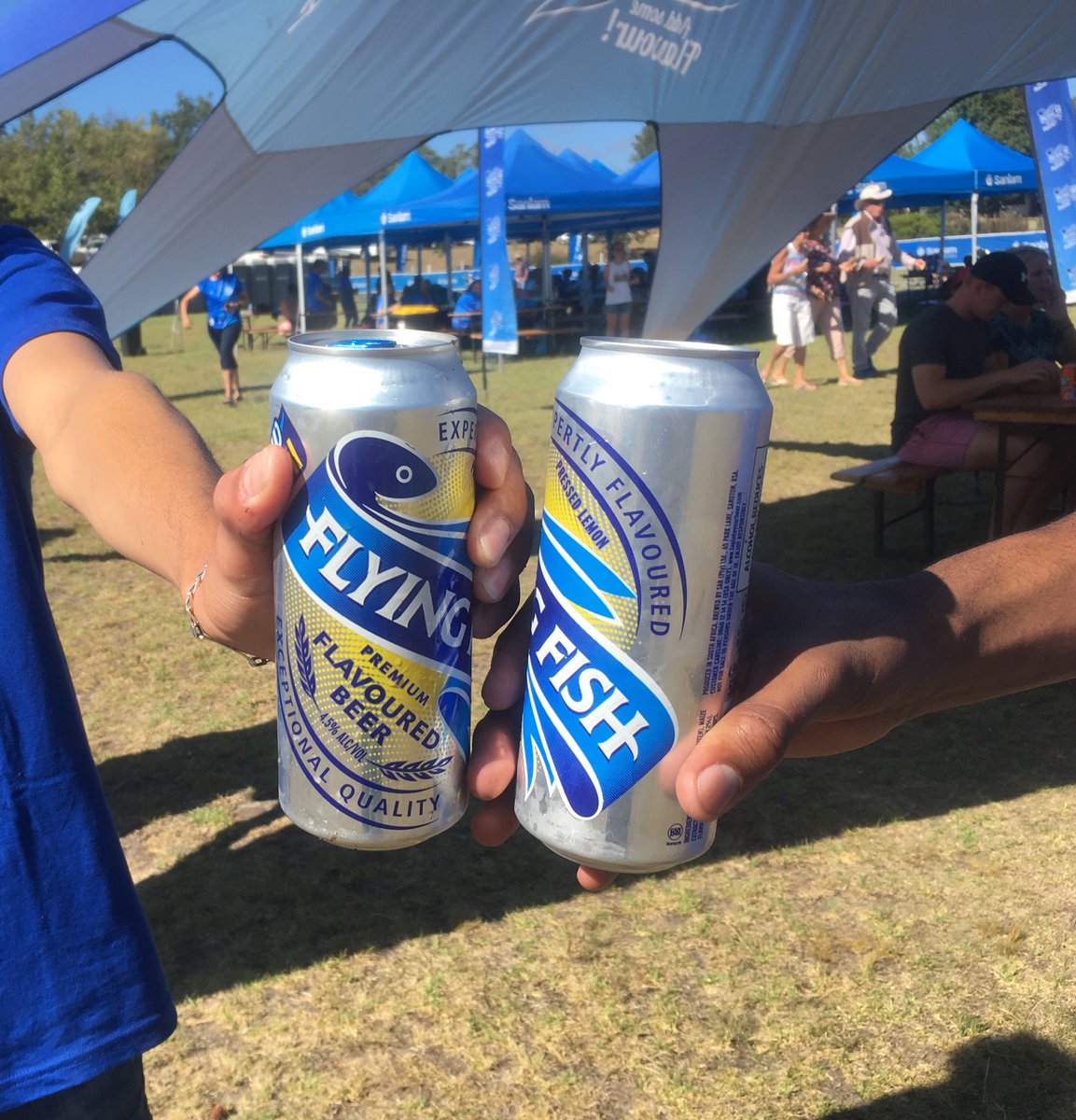 Refreshing Flying Fish available at the bar. <a href="/flyingfishsa/">FlyingFish</a> #CapeMile