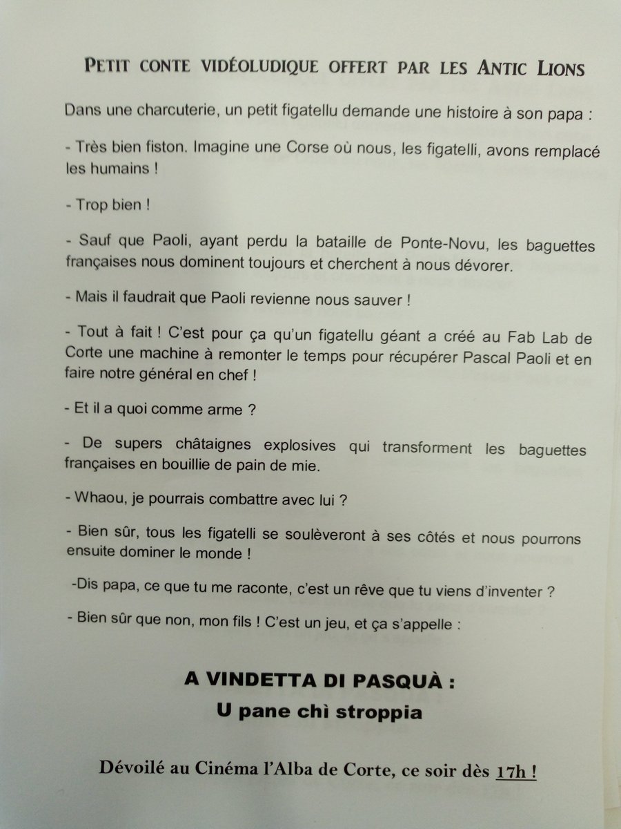 Antic_Lions's tweet photo. On a conte gratuit à vous distribuer ! Venez dans la salle des @Antic_Lions au  @fablab_corti, même si c'a sent un peu le fauve (mais on ouvre les fenêtres) #pixelweekend https://t.co/Jyn1bZnSIt