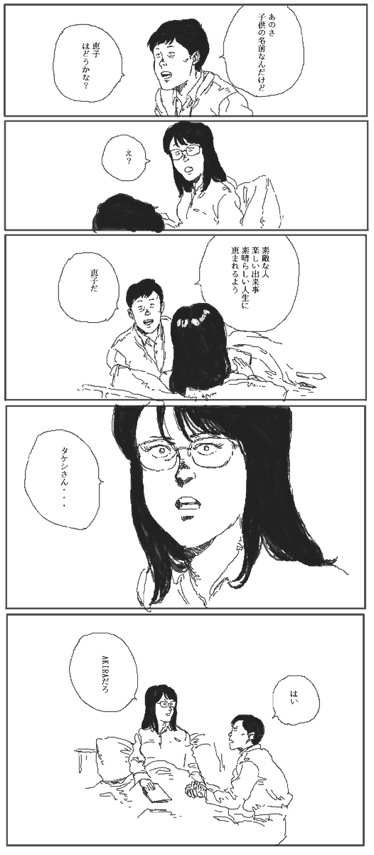 名前をつけるAKIRA好きな男。 