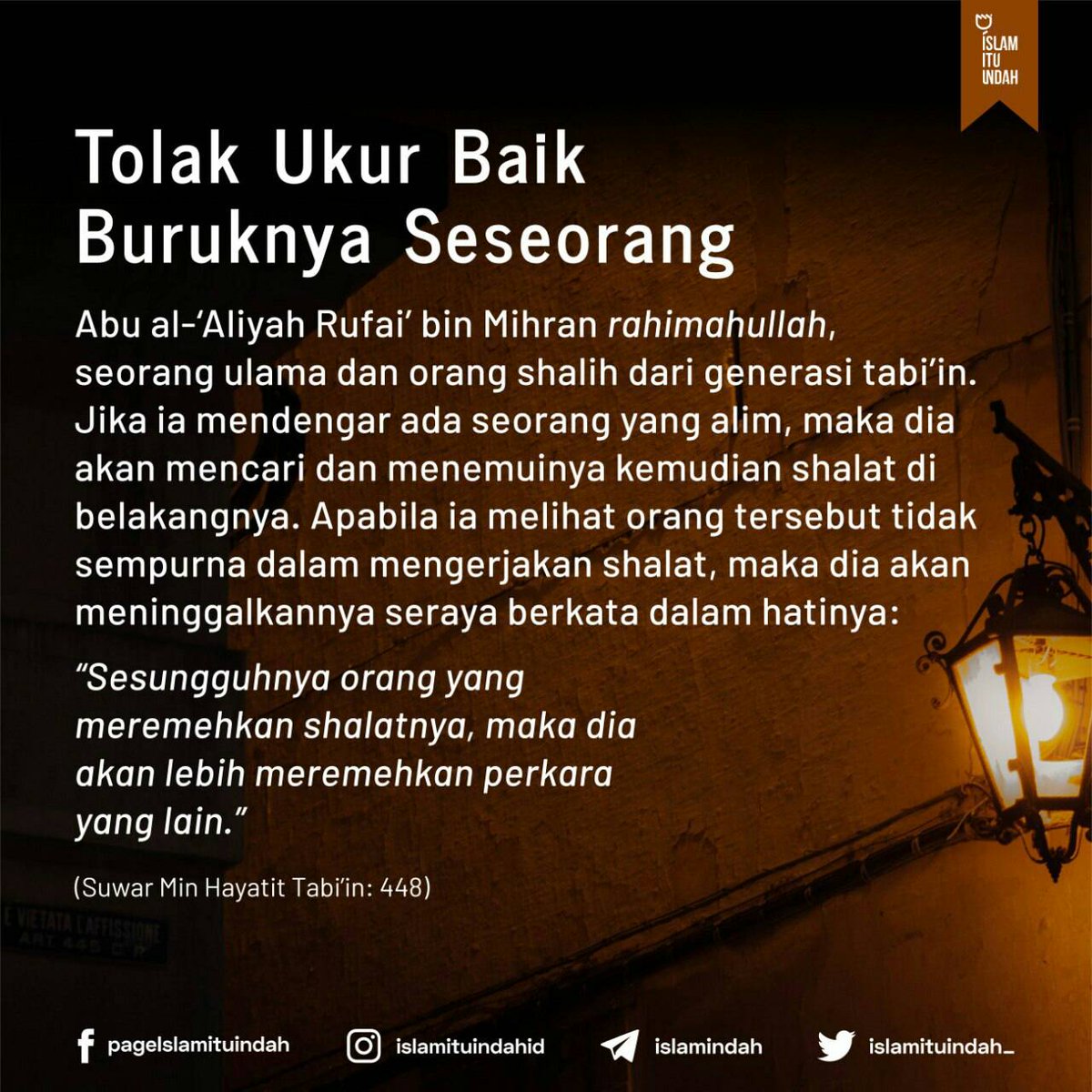 Inilah tolak ukur baik buruknya seseorang